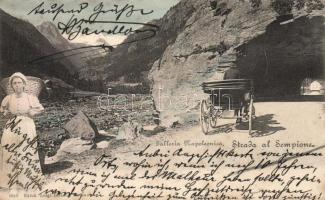 Strada del Sempione, Galleria Napoleonica / road, gallery, Napoleon tunnel, folklore (fl)