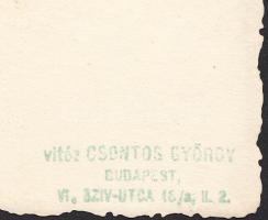 cca 1930 Bp., Szent István park, vitéz Csontos György fotója, pecséttel jelzett, 9x6 cm