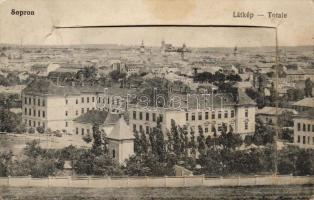 Sopron Leporello mit Bahnhof u. Kaserne