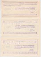 Abony 1972. "József Attila Mezőgazdasági Termelőszövetkezet" 3db különféle "Anyag&quo...