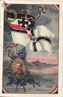 Wilhelm II, flag, New Year (fl)