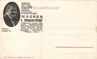 Kassa, Hernád, hátoldalon Wágner "Hangszer Király" reklámja / River, advertisement on the ...