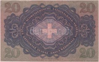 Svájc 1938. 20Fr T:II-,III
Switzerland 1938. 20 Francs C:aVF
Krause 39.h