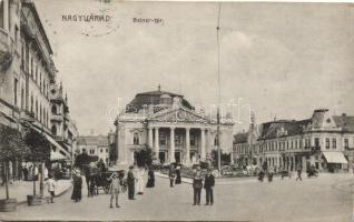 Nagyvárad, Beiner tér, színház, fodrász / square, theatre, hairdresser