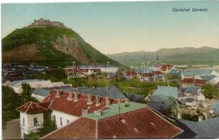 Déva, várrom, Kroll Gyula kiadása / castle ruins (vágott / cut)