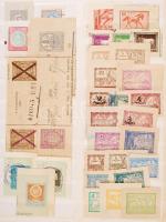 32 db marhalevél, számlailleték, útlevél stb. kivágás berakólapon