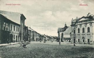 Késmárk, Kossuth Lajos utca, H. Donáth Hotel-Késmark, Schmidt R. kiadása / street, hotel (EK)