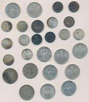 Vegyes ezüst tétel 200Ft Ag (9x) + 5ft Ag (3x) + 1P Ag (10x) + 1K (4x) + 2P Ag T:vegyes