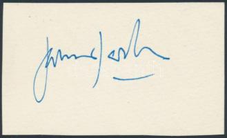 Omar Sharif (1932-) egyiptomi színész aláírása papírlapon / Omar Sharif autograph signature