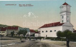 Szepesváralja, Római katolikus templom, Haasz Kálmán üzlete / Roman catholic church, shop