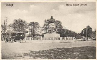 Galati, Statuia Lascar Catargiu / statue, autobus