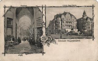 Nagyvárad, Fekete Sas palota, Budapesti Csipke Áruház Fiókja / palace, lace Store, Art Nouveau (r)