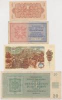 Csehszlovákia 1944. 1K + 1986. 10K + Német 3. Birodalom/Cseh-Morva Protektorátus 1940. 1K + 1944. 20...