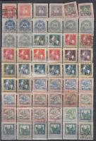 1898-2000 Illetékbélyeg összeállítás berakóban, összesen 1420 db és 130 db pár illetve összefüggés 30 fekete lapos kék fedelű berakóban