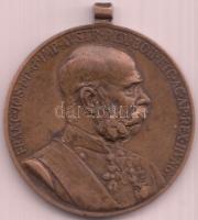 1898. "Jubileumi Emlékérem Fegyveres Erő Számára / Signum memoriae (AVSTR)" Br érem mellszalag nélkül T:2- Hungary 1898. Commemorative Jubilee Medal for the Armed Forces without ribbon C:VF NMK 249.