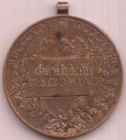 1898. "Jubileumi Emlékérem Fegyveres Erő Számára / Signum memoriae (AVSTR)" Br érem mellsz...