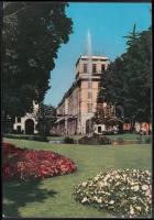 Sportolók által Olaszországból hazaküldött képeslap aláírásokkal (pl. Flórián Tibor, Honti Károly st...