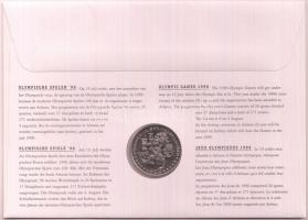 Hollandia 1996. 1Ecu "Olimpiai játékok" érmés, bélyeges borítékon T:1