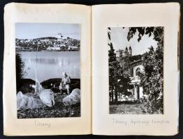 251 db MODERN magyar városképes lap két db fotóalbumban (közte 91 db füzetbe beragasztott lappal) / 251 modern Hungarian town-view postcards in two photo album (with 91 glued postcards in a booklet)