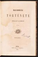 Szalay László: Magyarország története I. kötet. Lipcse, 1852, Geibel Károly. Félvászon kötés, festett lapszélek, viseltes állapotban.