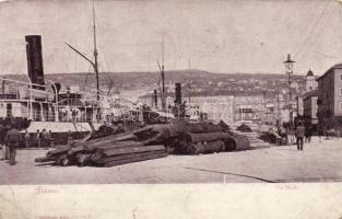 5 db RÉGI horvát és olasz városképes lap; Fiume, Trieste / 5 old Croatian and Italian town-view post...