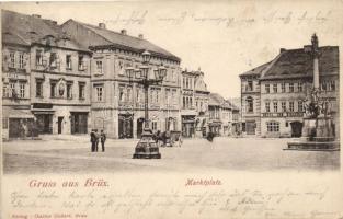 5 db RÉGI cseh és oszták városképes lap / 5 old Czech and Austrian town-view postcards; Brüx, Dobrom...