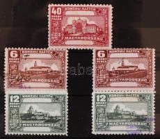 1932 Konzuli illetékbélyeg 5 db