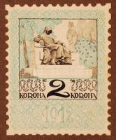 4 db okmánybélyeg terv az 1910-es évek első feléből