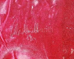 Olvashatatlan jelzéssel: Látomás az otthonról. Vegyes technika, farost, sérült, keretben 40×70 cm