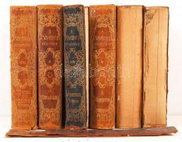 A műveltség könyvtára, 6 különböző kötet, Kiadja az Athenaeum Irodalmi és Nyomdai Részvénytársulat. ...