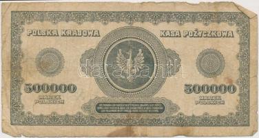 Lengyelország 1923. 500.000M T:III,III- Poland 1923. 500.000 Marek C:F,VG