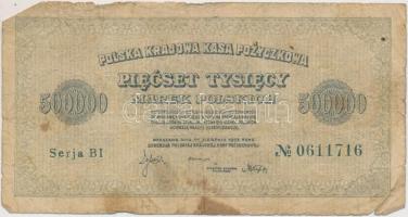 Lengyelország 1923. 500.000M T:III,III-
Poland 1923. 500.000 Marek C:F,VG