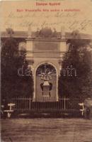 Gyula, Báró Wenckheim Béla szobra a népkertben (fa)