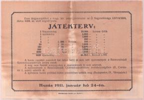 1911. 1K "Sorsjegy a Balatonalmádi Gyermekszanatóriumi Tárgysorsjátékára" T:III- foltos