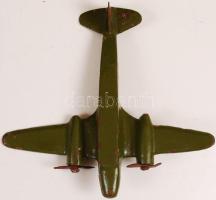 Magyar festett fém repülőmodell, 16x14 cm Metal airplane, 14x16 cm