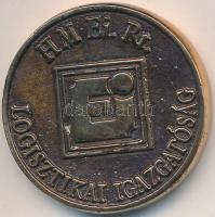 2005. "HM EI Rt. Logisztikai Igazgatóság 10 éves" aranyozott Br emlékérem dísztokban (38mm) T:1-