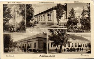 Mezőkovácsháza, Római katolikus templom, Főszolgabírói hivatal, Hősök szobra, Elemi iskola, Községháza (EK)