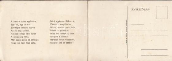 Kassa, Felvidéki riadó! Rákóczi, Magyar Nemzeti Szövetség kiadása / Hungarian irredenta, folding car...