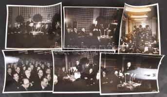 A Magyar Filmiroda tanácskozásának fotói, 39 db, 17x12 és 23x17 cm-es méretben