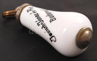 "Janisch János és Fia Budapest" porcelán WC-lehúzó