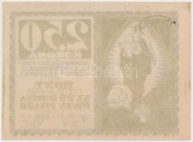 Budapest 1920.12.31. "Amatőrök Forgalmi Szövetkezete" 2,5K ovális bélyegző a hátlapon T:I-