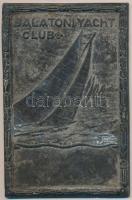 1922. "Balatoni Yacht Club" egyoldalas plakett (100x67mm) T:3