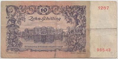 Ausztria 1950. 10Sch T:III 
Austria 1950. 10 Schilling C:F