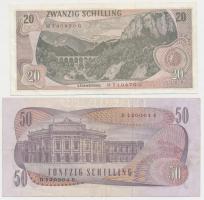 Ausztria 1967. 20Sch + 1970. 50Sch T:I-,III
Austria 1967. 20 Schilling + 1970. 50 Schilling C:AU,F