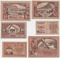 Ausztria/Wörgl in Tirol 1920. 5h-90h szükségpénz T:I,I- Austria/Wörgl in Tirol 1920. 5-90 Heller necessity notes C:UNC,AU