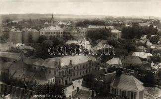 Veszprém - 2 db régi fekete fehér képeslap / 2 old black and white postcards