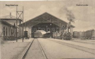 Nagykanizsa, vasútállomás, Ifj. Wajdits József kiadása (Rb)