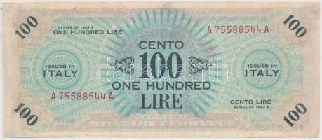 Olaszország/nemzetközi megszállás 1943. 100L T:restaurált Italy/Allied Military Currency 1943. 100 Lire C:restored