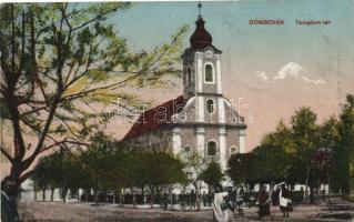 Dombóvár, Templom tér, Hangya kiadás (fl)