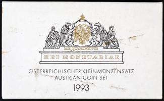 Ausztria 1993. 2Gr-20Sch 8db-os forgalmi sor eredeti dísztokban T:1
Austria 1993. 2 Groschen, 5 Gros...